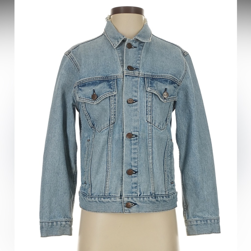 Papaya Light Blue Denim cropped Jacket